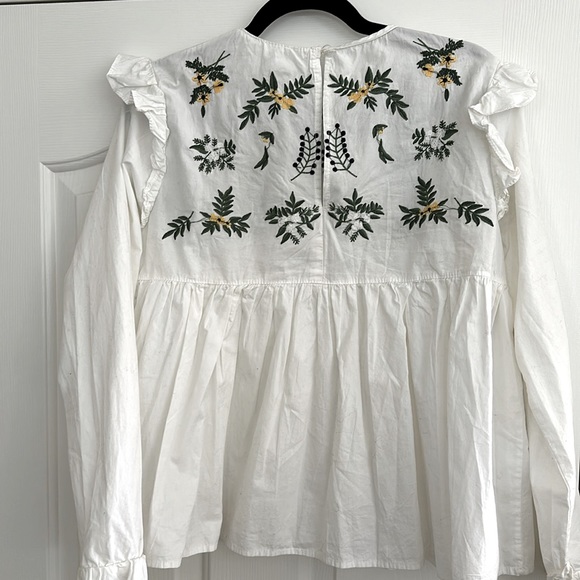 Zara Floral Embroidered Blouse - Picture 3 of 4